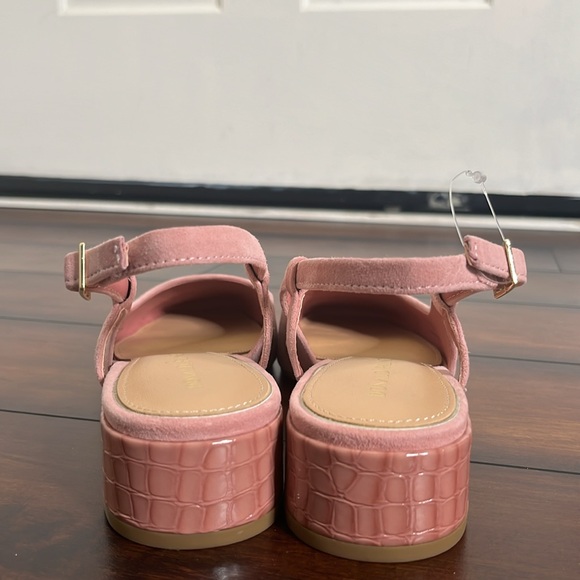 Donald Pliner Women's Rose Suede Davina Slingback Pumps Classic Old Money NWOB - Picture 7 of 13